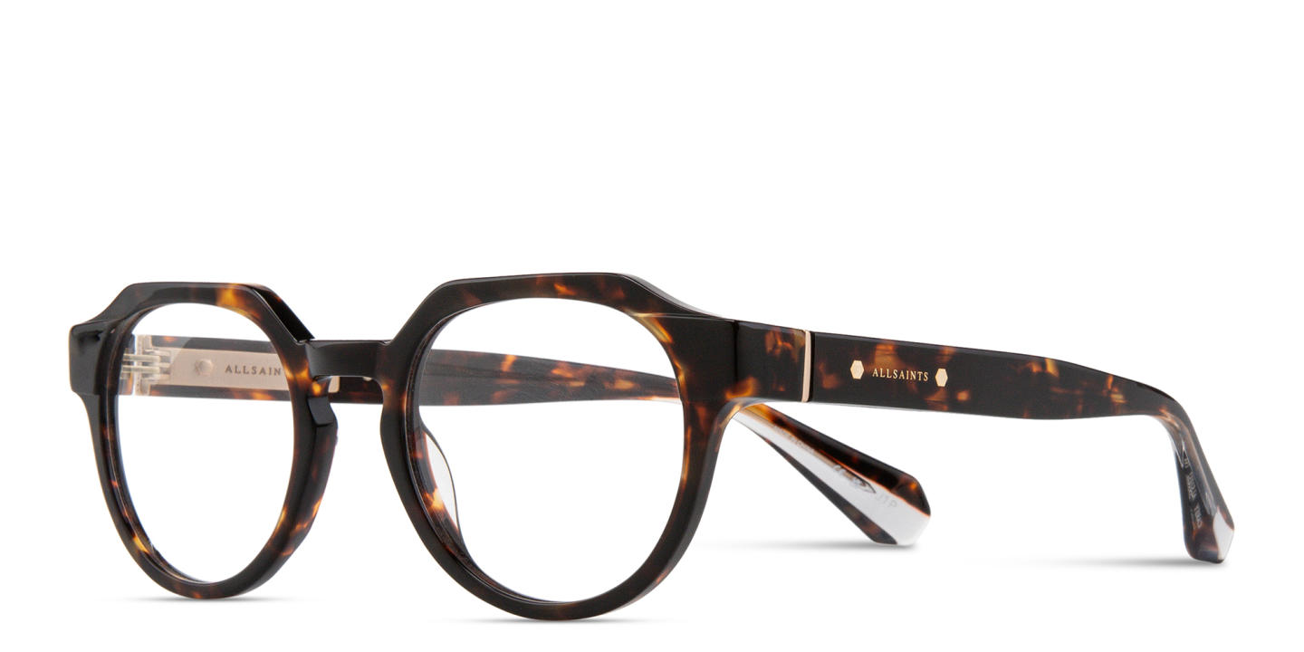 Shop ALL SAINTS Carey Unisex Panthos Eyeglasses in Dark Tortoise online.