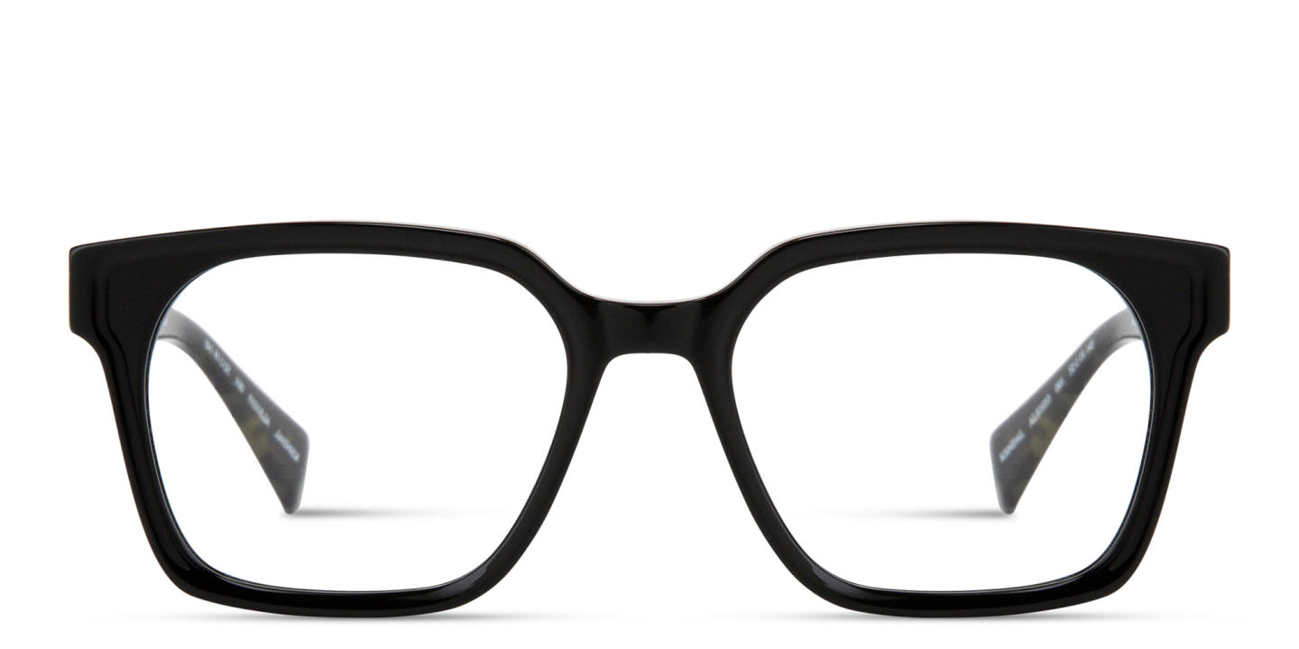 Shop ALL SAINTS Kendal Unisex Square Eyeglasses in Black online.