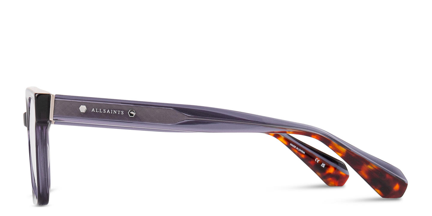 Shop ALL SAINTS Kendal Unisex Square Eyeglasses in Blue online.