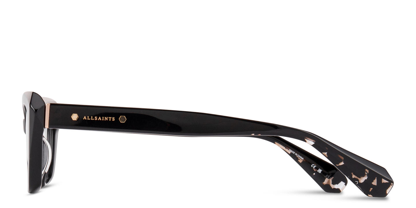 Shop ALL SAINTS Bonnie Unisex Cat-Eye Eyeglasses in Black online.