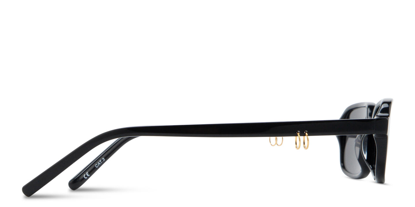 Shop TRICE Kaia Square Sunglasses in Black online.