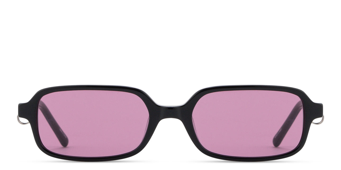 Shop TRICE Kaia Square Sunglasses in Black online.