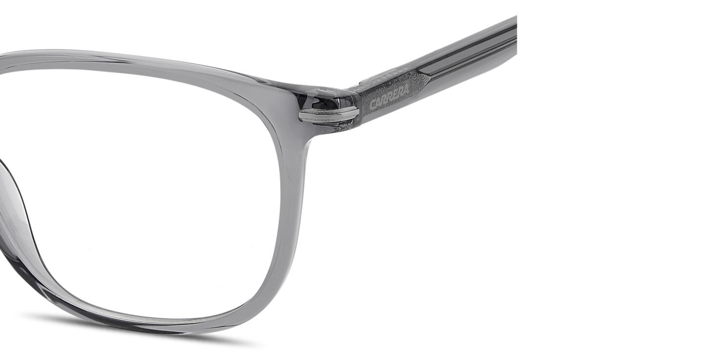 Carrera Logo Signature Rectangle Eyeglasses in Grey – Product Photo 3