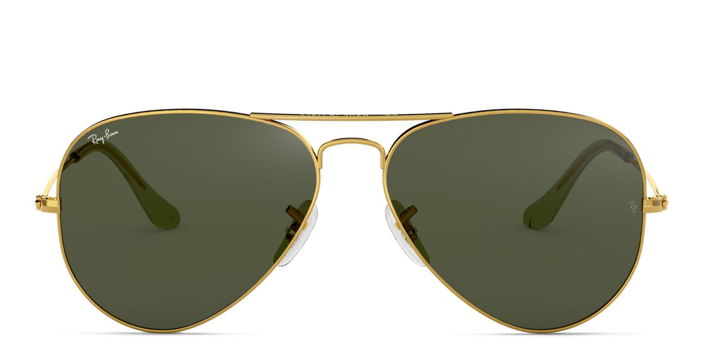 Shop Ray-Ban Pilot Classic Sunglasses in Gold online.