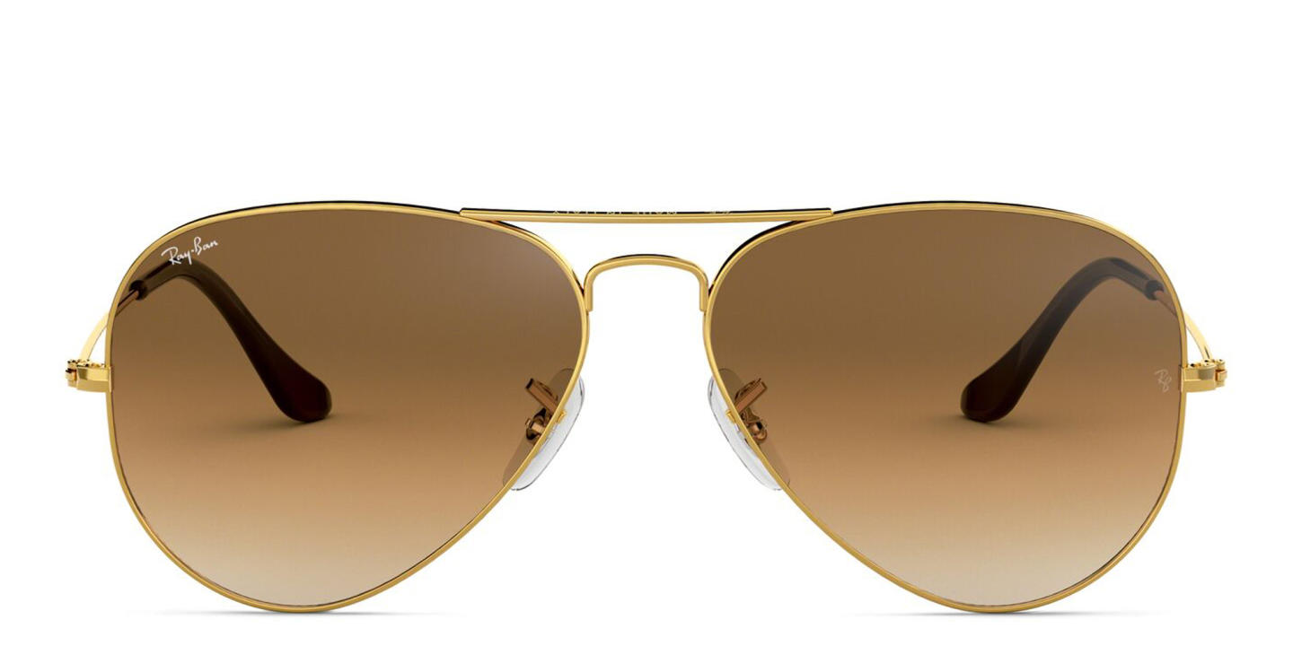 Ray-Ban Pilot Gradient Sunglasses in Gold – Product Photo 0