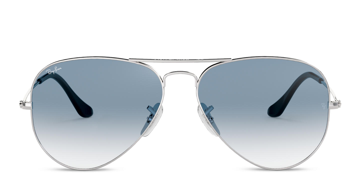 Ray-Ban Unisex Pilot Sunglasses in Metal in Silver – Product Photo 0