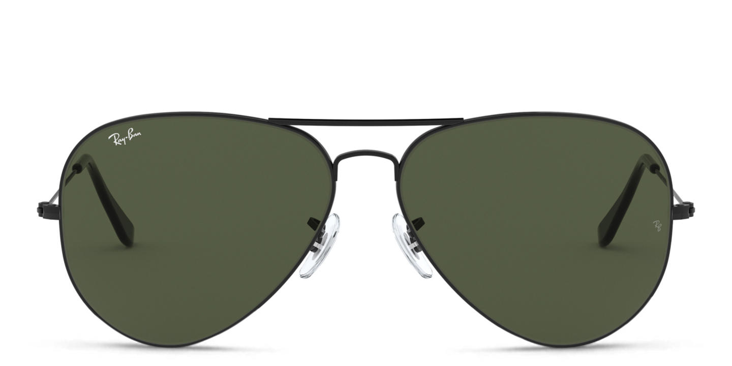 Ray-Ban Aviator Large Metal II Unisex Sunglasses in Black – Product Photo 0