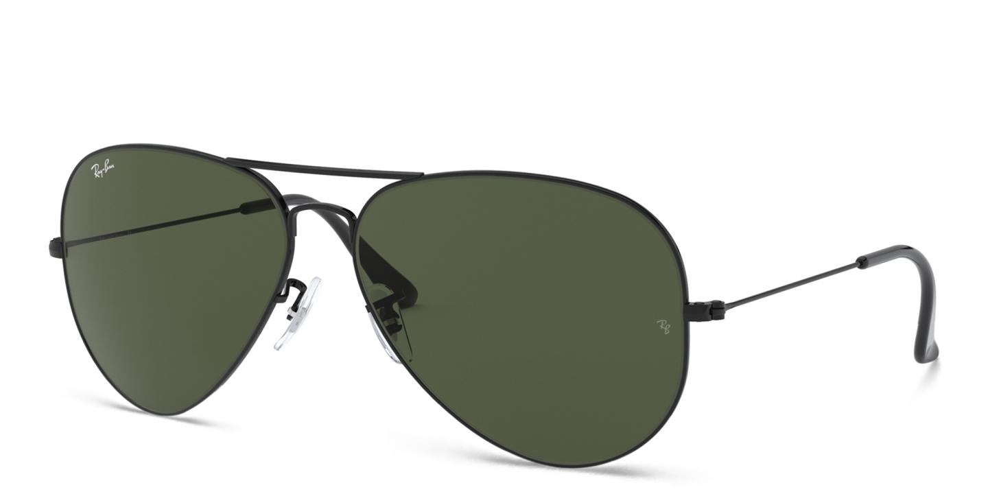 Ray-Ban Aviator Large Metal II Unisex Sunglasses in Black – Product Photo 1