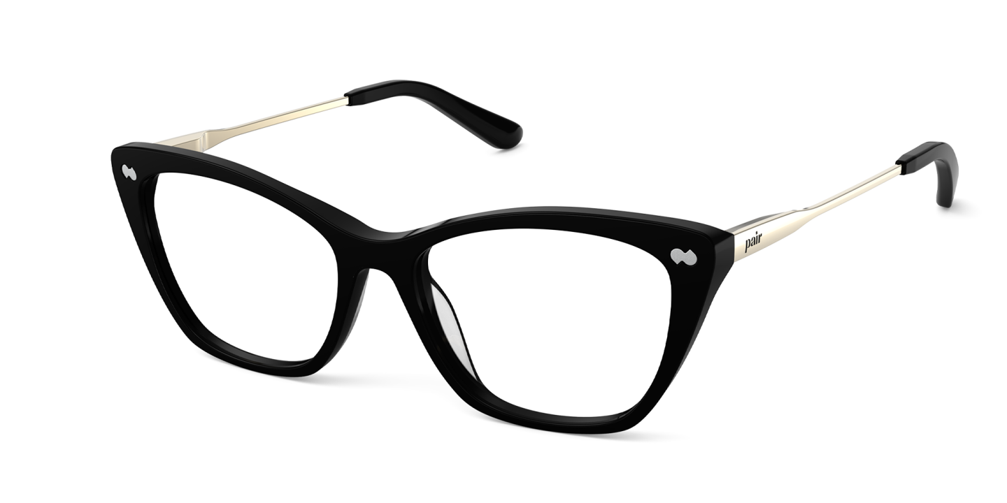 Pair Eyewear The Wanda Eyeglasses in Black Gold – Product Photo 1