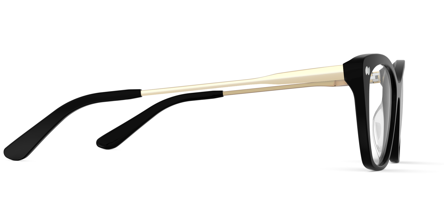 Pair Eyewear The Wanda Eyeglasses in Black Gold – Product Photo 2