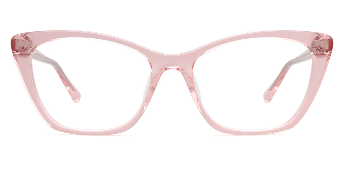 Pair Eyewear The Wanda Eyeglasses in Transparent Pink – Product Photo 0