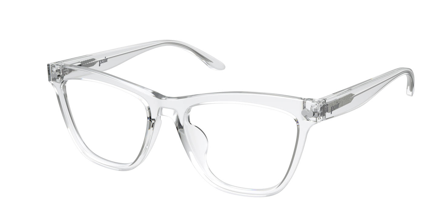 Shop Pair Eyewear The Harper Eyeglasses in Crystal Clear online.