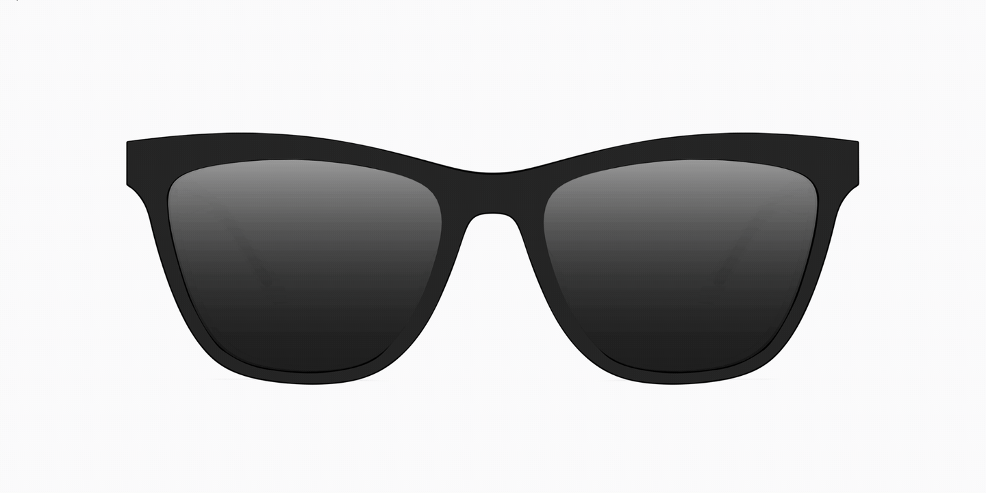 Shop Pair Eyewear The Harper Eyeglasses with Sun Top in Crystal Clear online.