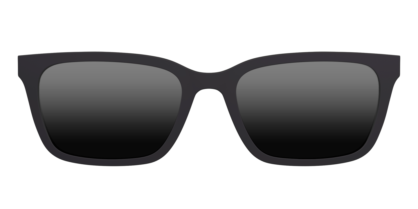Shop Pair Eyewear The Larkin Unisex Eyeglasses with Sun Top in Black online.