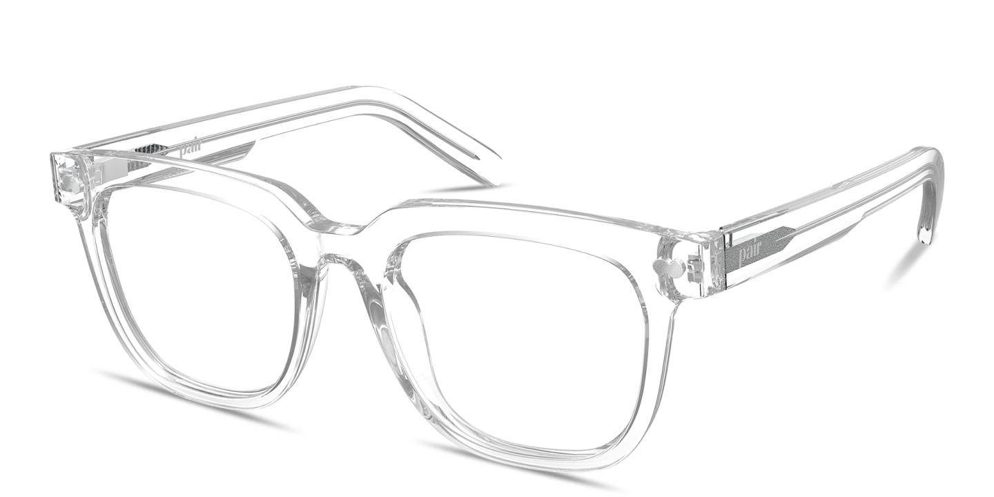 Shop Pair Eyewear The Payton Eyeglasses in Crystal Clear online.