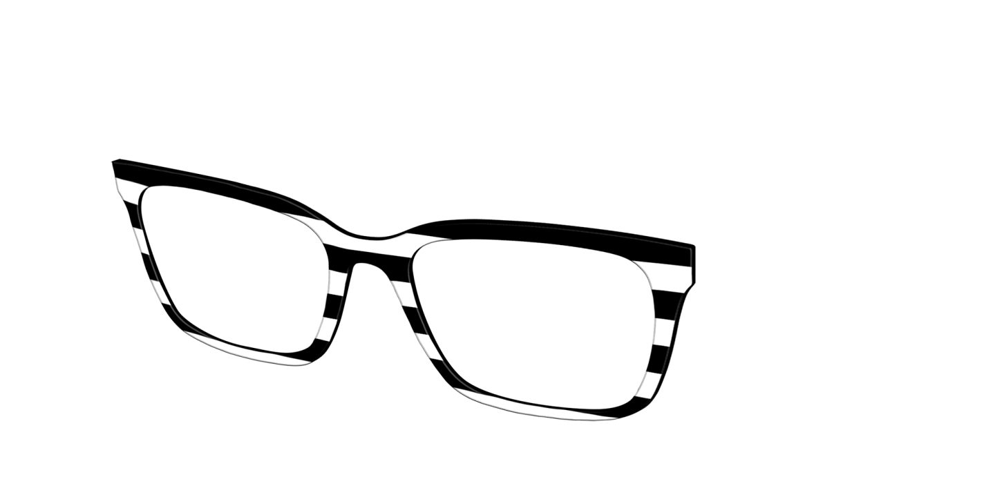 Shop Pair Eyewear The Larkin Top in Black & White online.