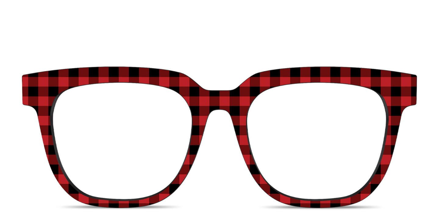 Shop Pair Eyewear The Payton Top in Check Red online.