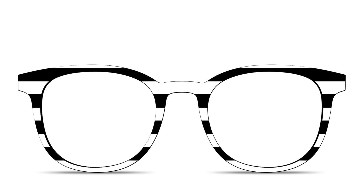 Shop Pair Eyewear The Reese Top in Black & White online.