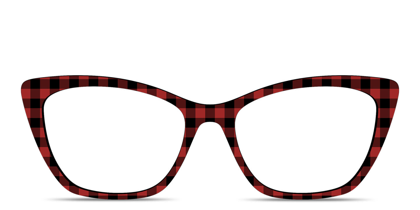Shop Pair Eyewear The Wanda Top in Check Red online.