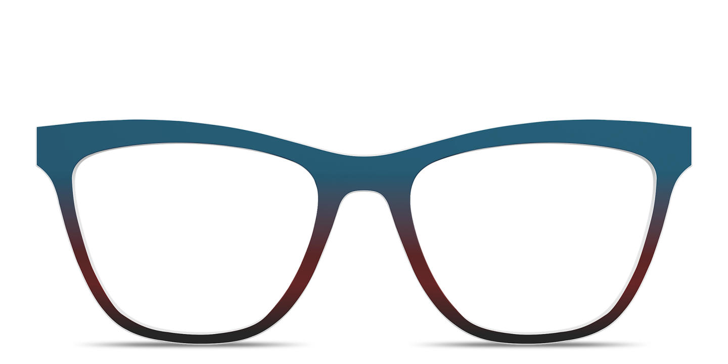 Shop Pair Eyewear The Harper Top in Teal Espresso Gradient online.