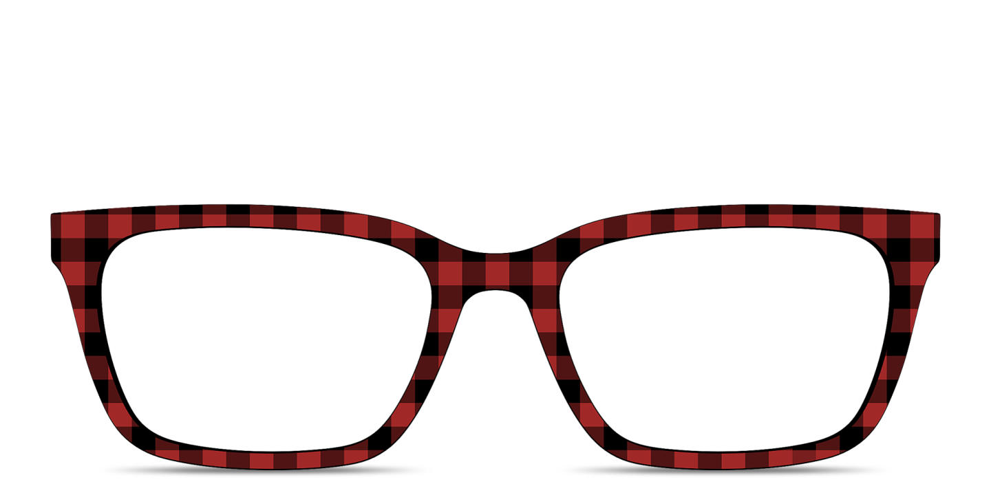 Shop Pair Eyewear The Larkin Top in Check Red online.