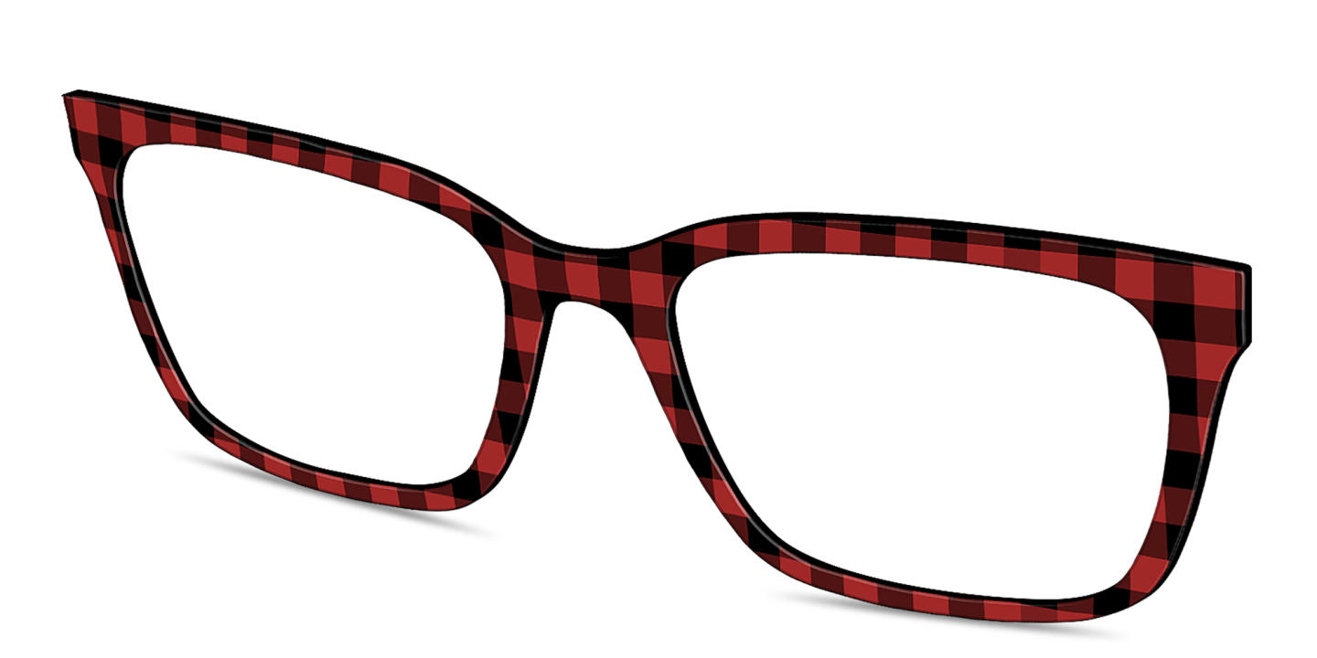 Shop Pair Eyewear The Larkin Top in Check Red online.