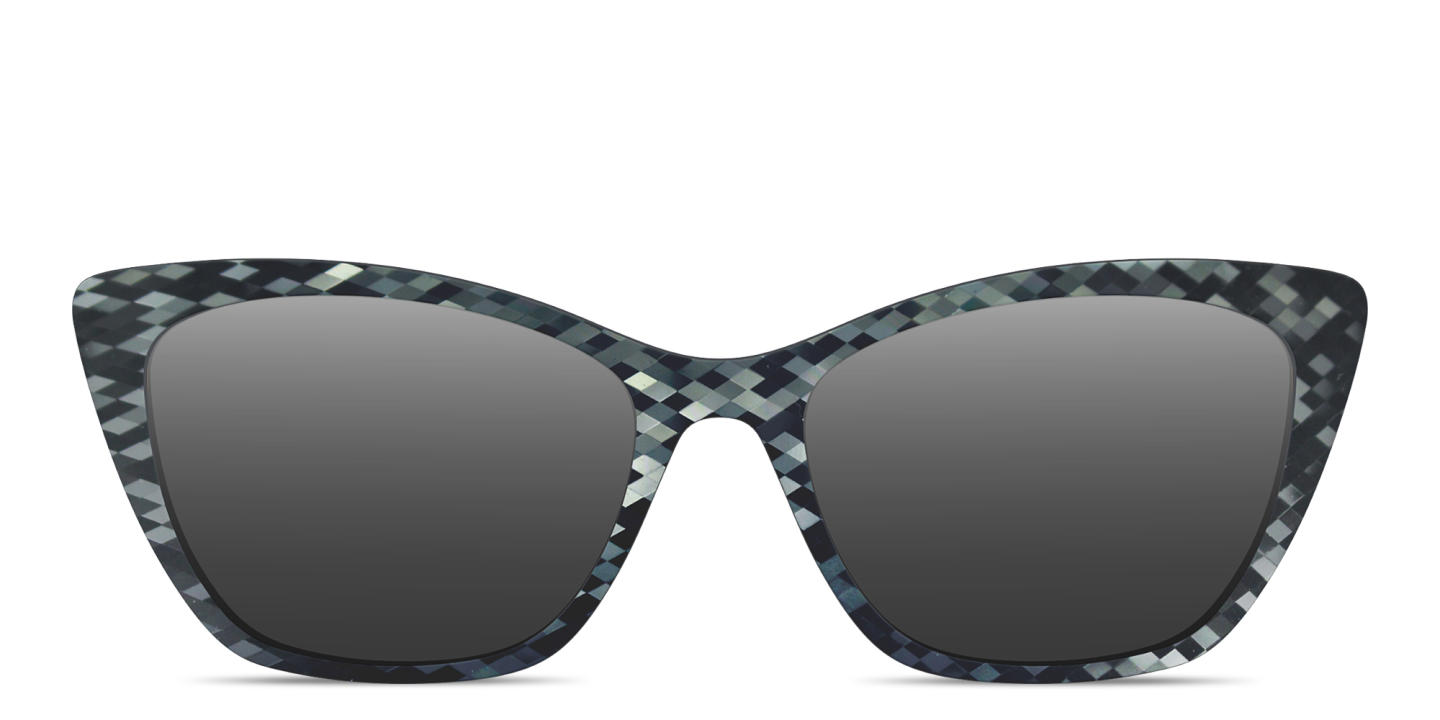 Shop Pair Eyewear The Wanda Sun Top in Black Prism online.