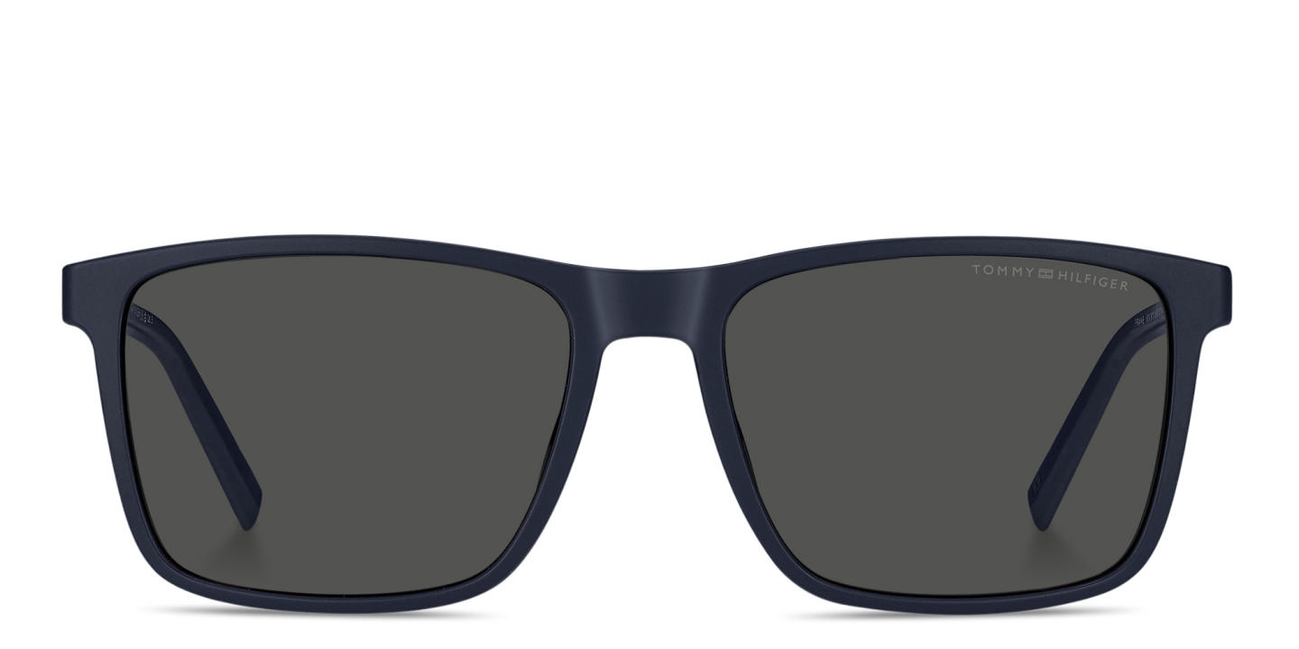 Tommy Hilfiger Logo Rectangle Sunglasses in Blue – Product Photo 0