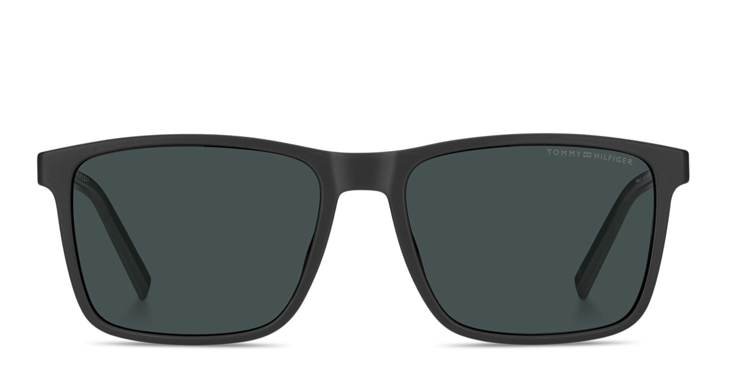 Tommy Hilfiger Logo Rectangle Sunglasses in Grey – Product Photo 0