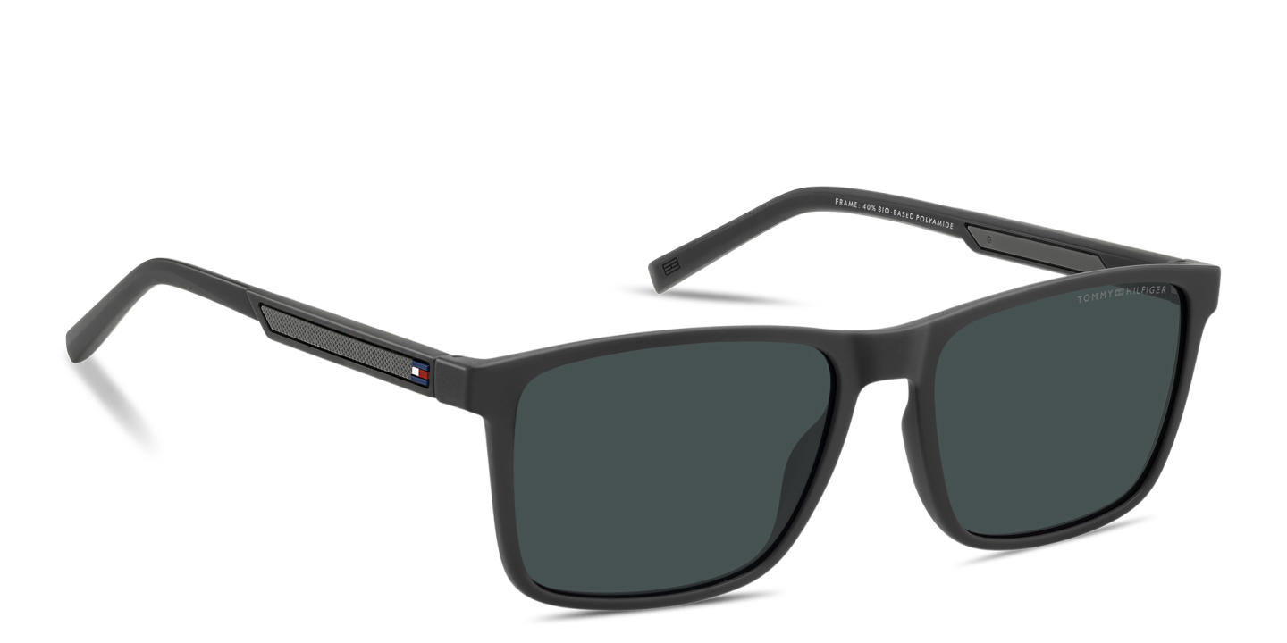 Tommy Hilfiger Logo Rectangle Sunglasses in Grey – Product Photo 2