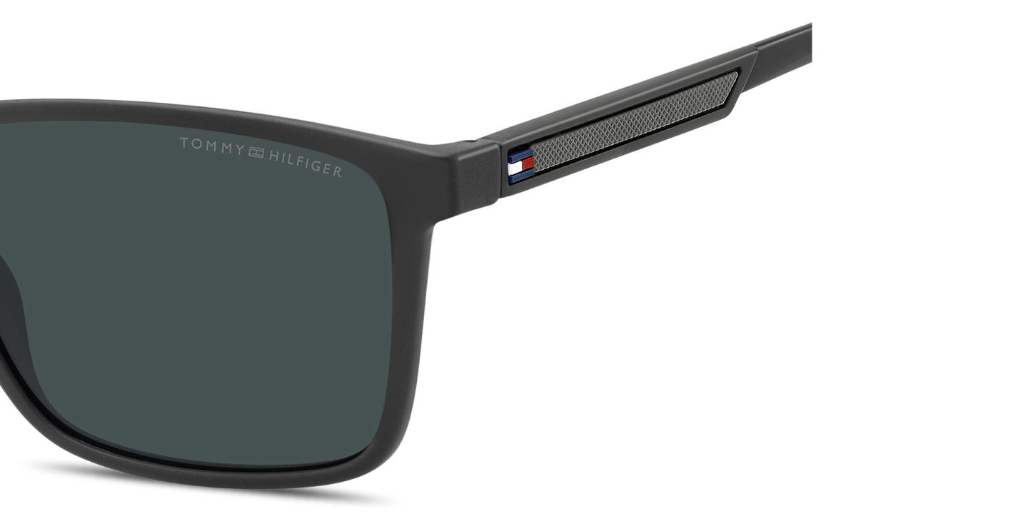 Tommy Hilfiger Logo Rectangle Sunglasses in Grey – Product Photo 3