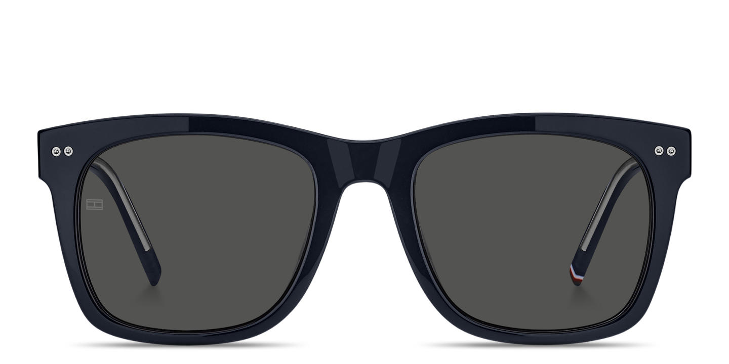 Tommy Hilfiger Logo Rectangle Sunglasses in Blue – Product Photo 0