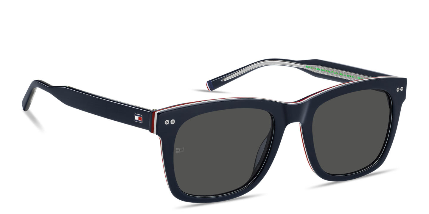 Tommy Hilfiger Logo Rectangle Sunglasses in Blue – Product Photo 2