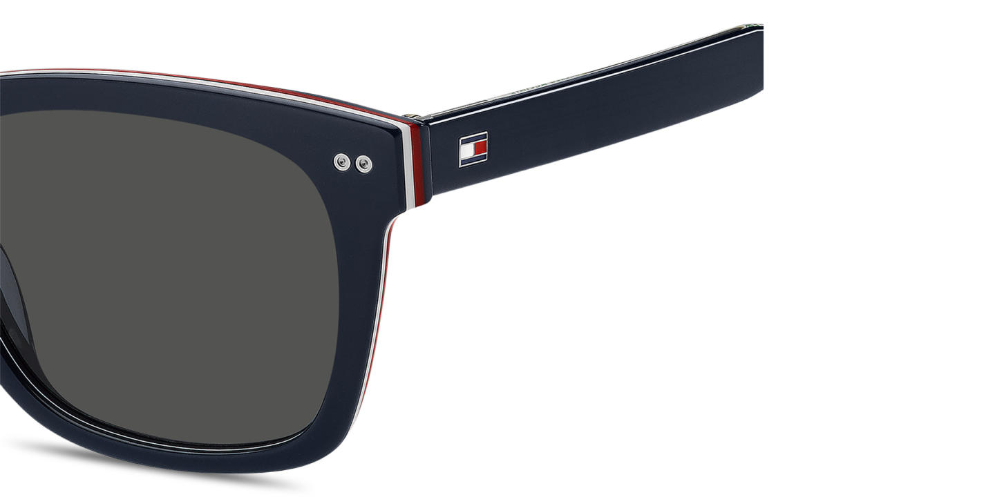 Tommy Hilfiger Logo Rectangle Sunglasses in Blue – Product Photo 3