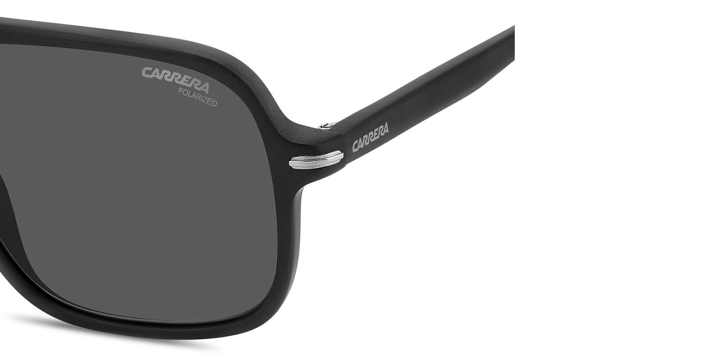 Shop Carrera Logo Print Rectangle Sunglasses in Black online.