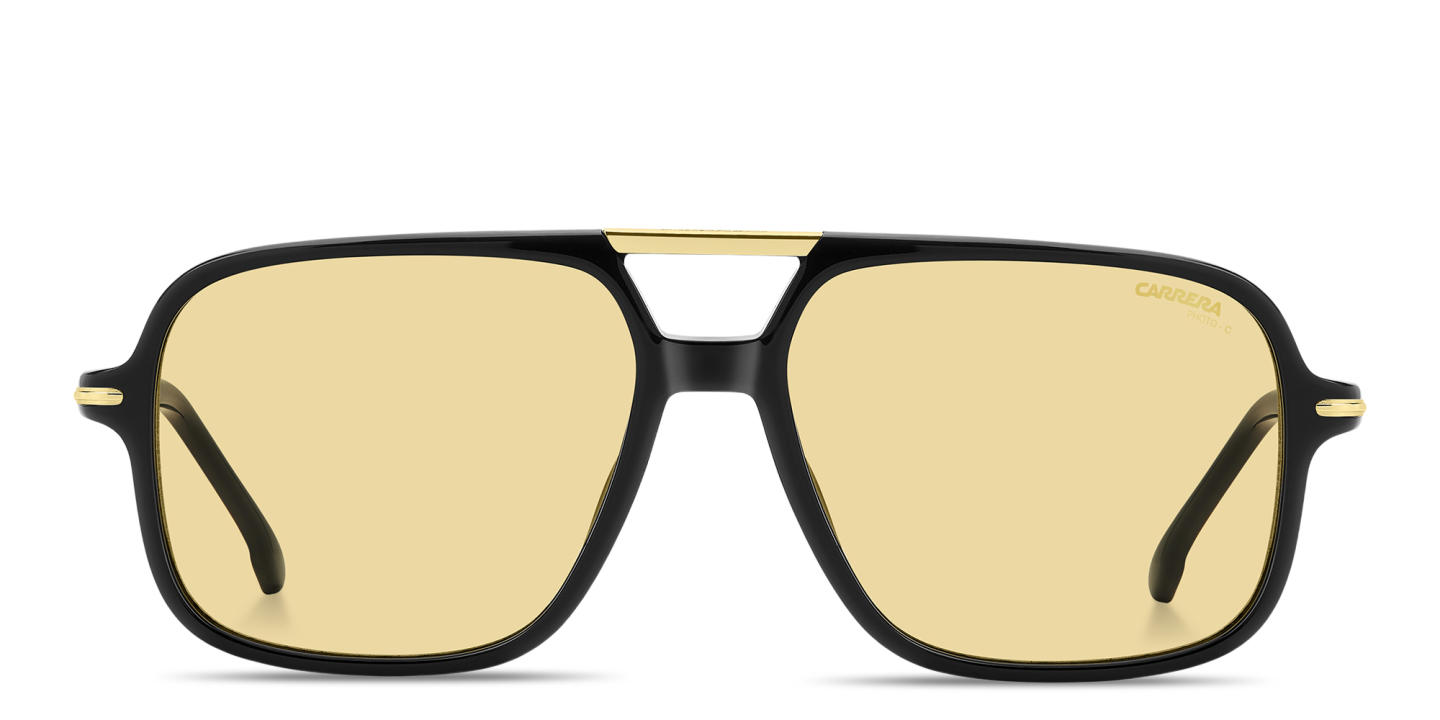Carrera Logo Print Rectangle Sunglasses in Black – Product Photo 0
