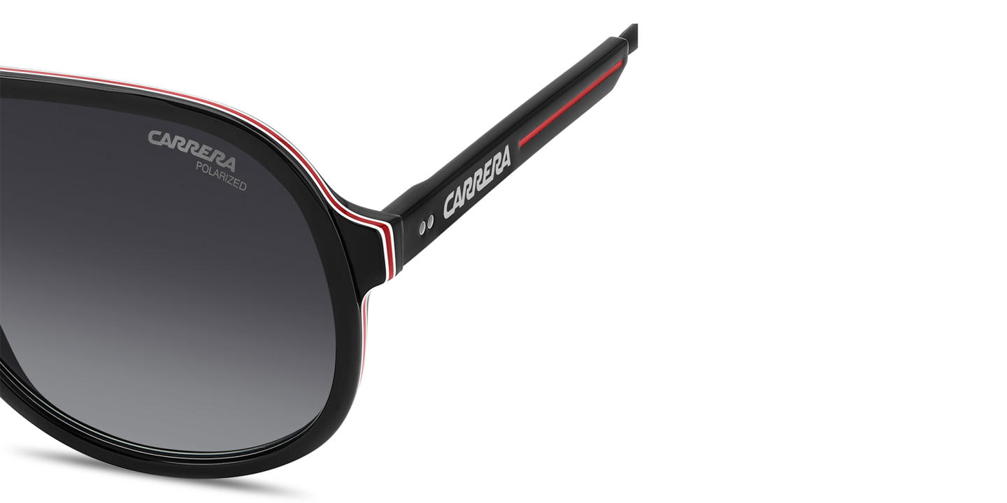 Carrera Logo Signature Pilot Sunglasses in Black – Product Photo 3