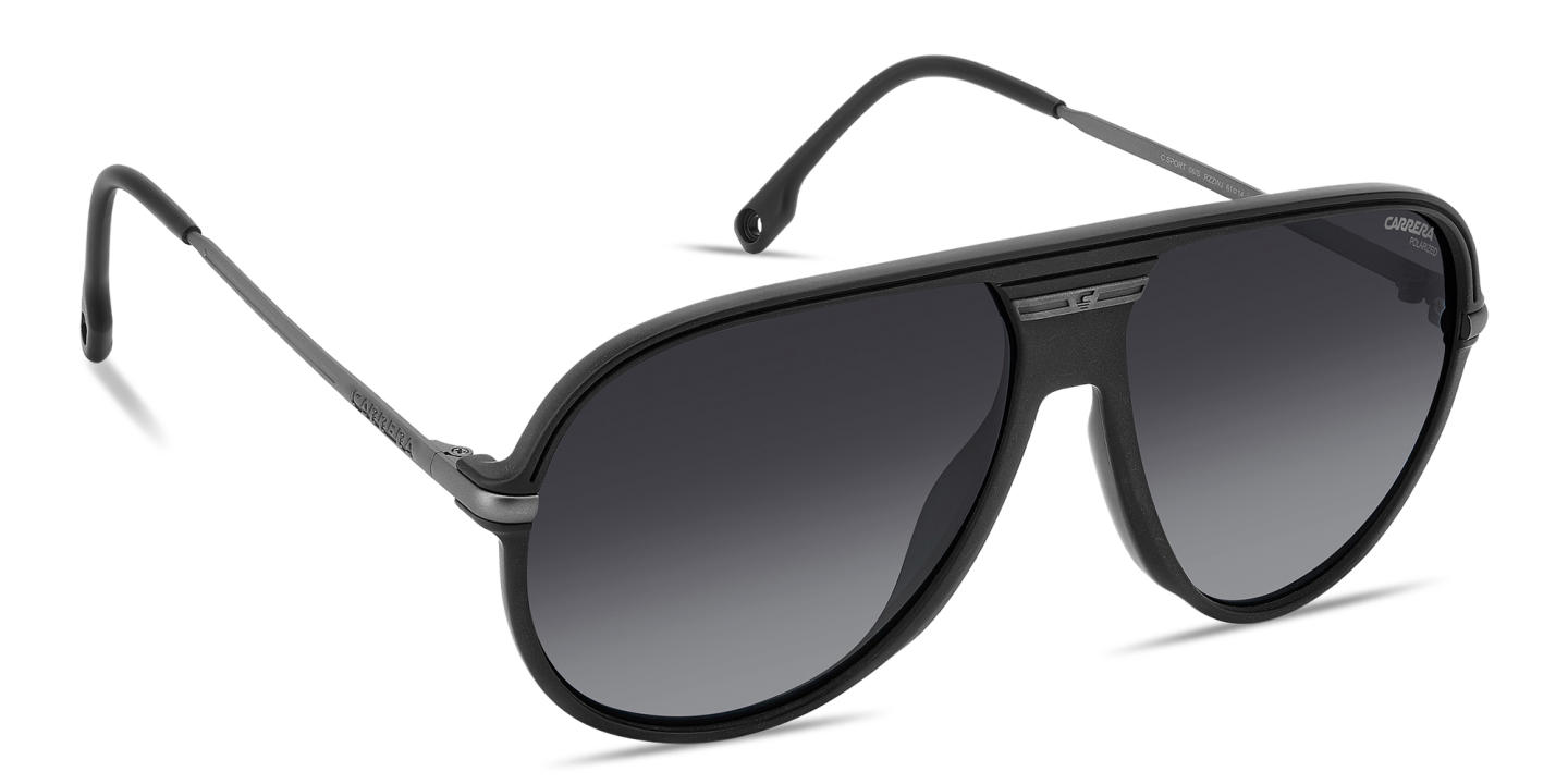 Carrera C Sport Pilot Sunglasses in Black – Product Photo 2