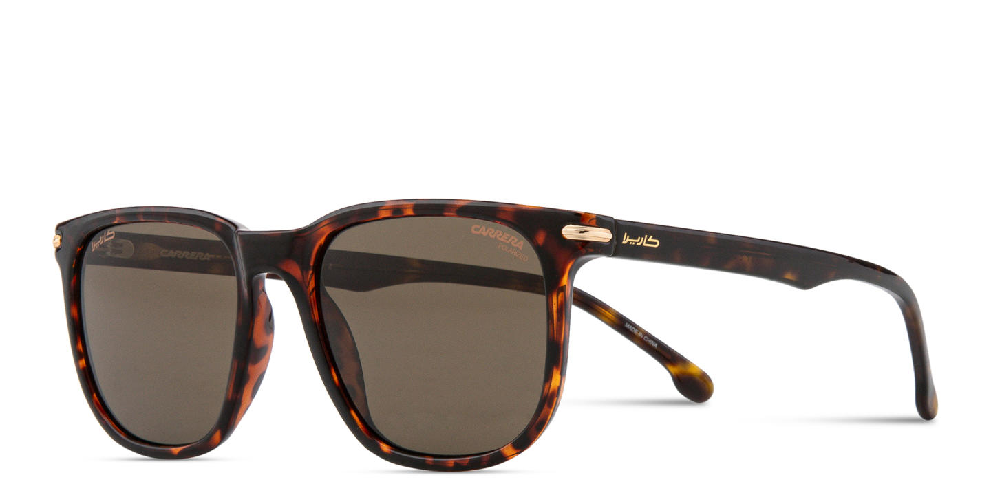 Shop Carrera Logo Signature Unisex Rectangle Sunglasses in Havana online.