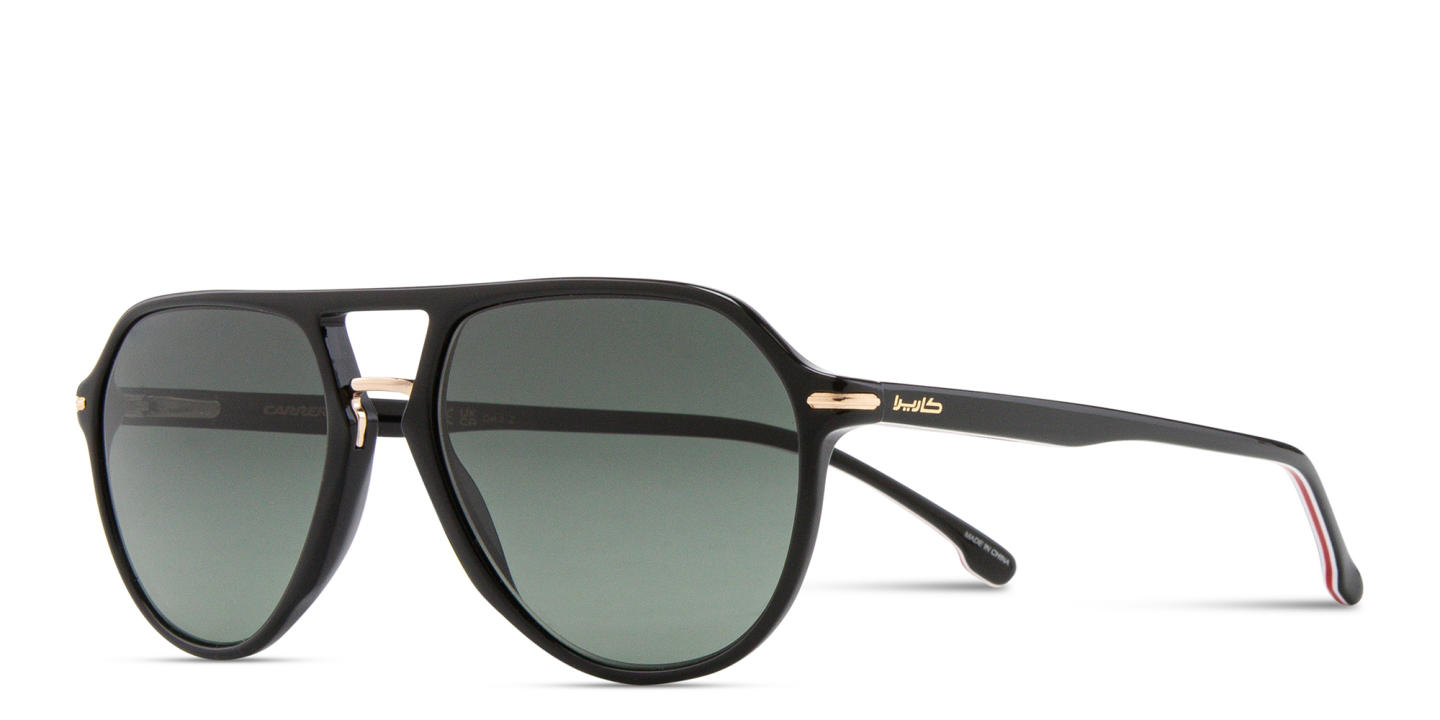 Shop Carrera Logo Signature Pilot Sunglasses in Black online.