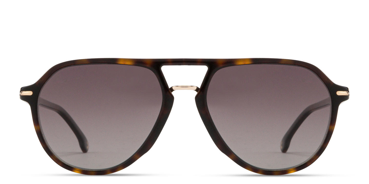 Shop Carrera Logo Signature Pilot Sunglasses in Havana online.