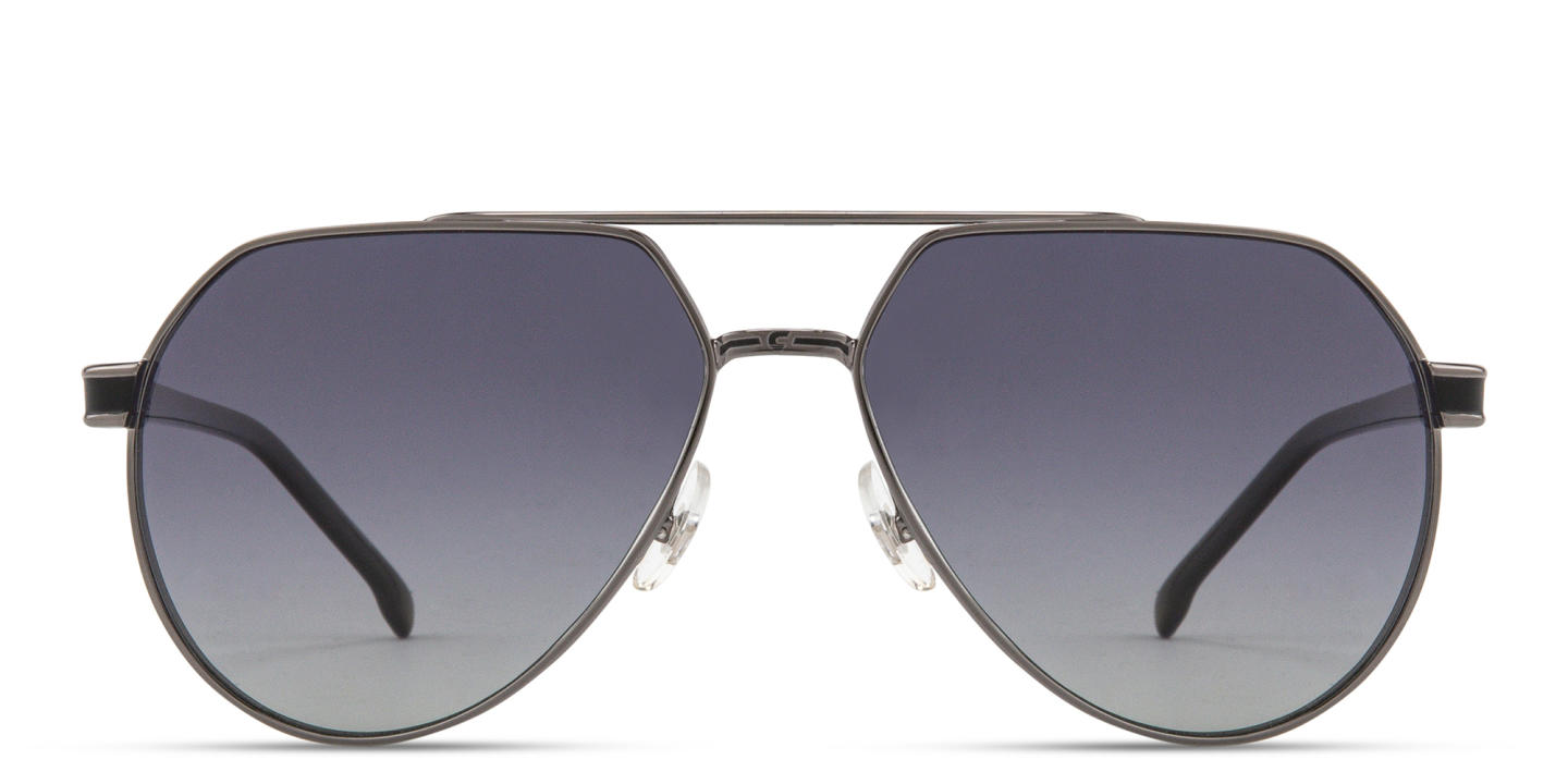 Shop Carrera Logo Signature Pilot Sunglasses in Dark Ruthenium online.