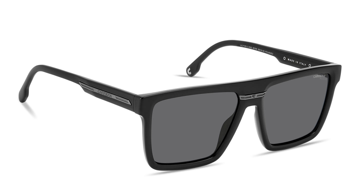 Shop Carrera Victory C Rectangle Sunglasses in Black online.