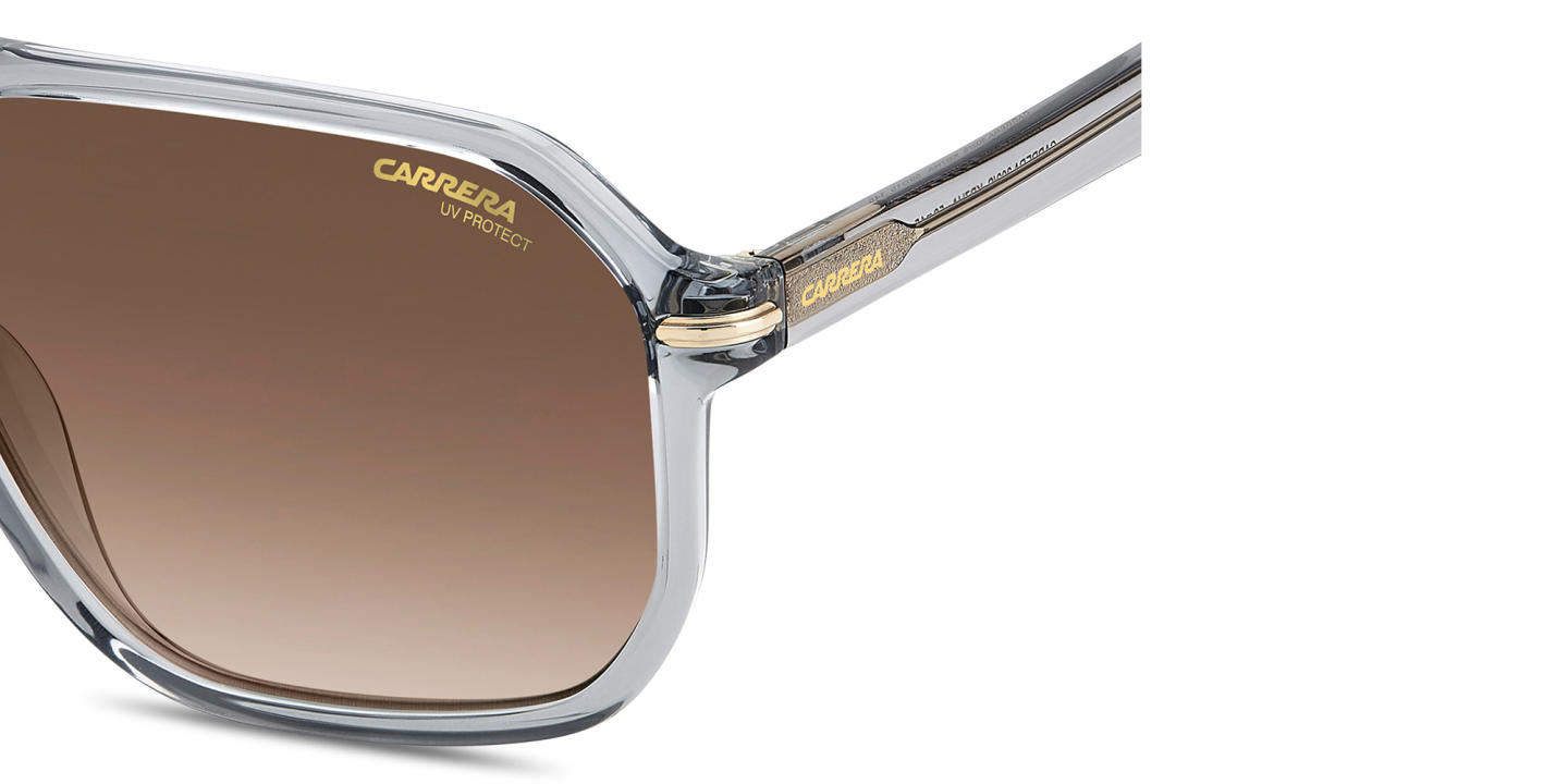 Shop Carrera Logo Lettering Rectangle Sunglasses in Grey online.