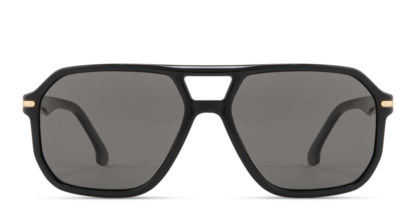 Shop Carrera Special Edition Rectangle Sunglasses in Shiny Black online.