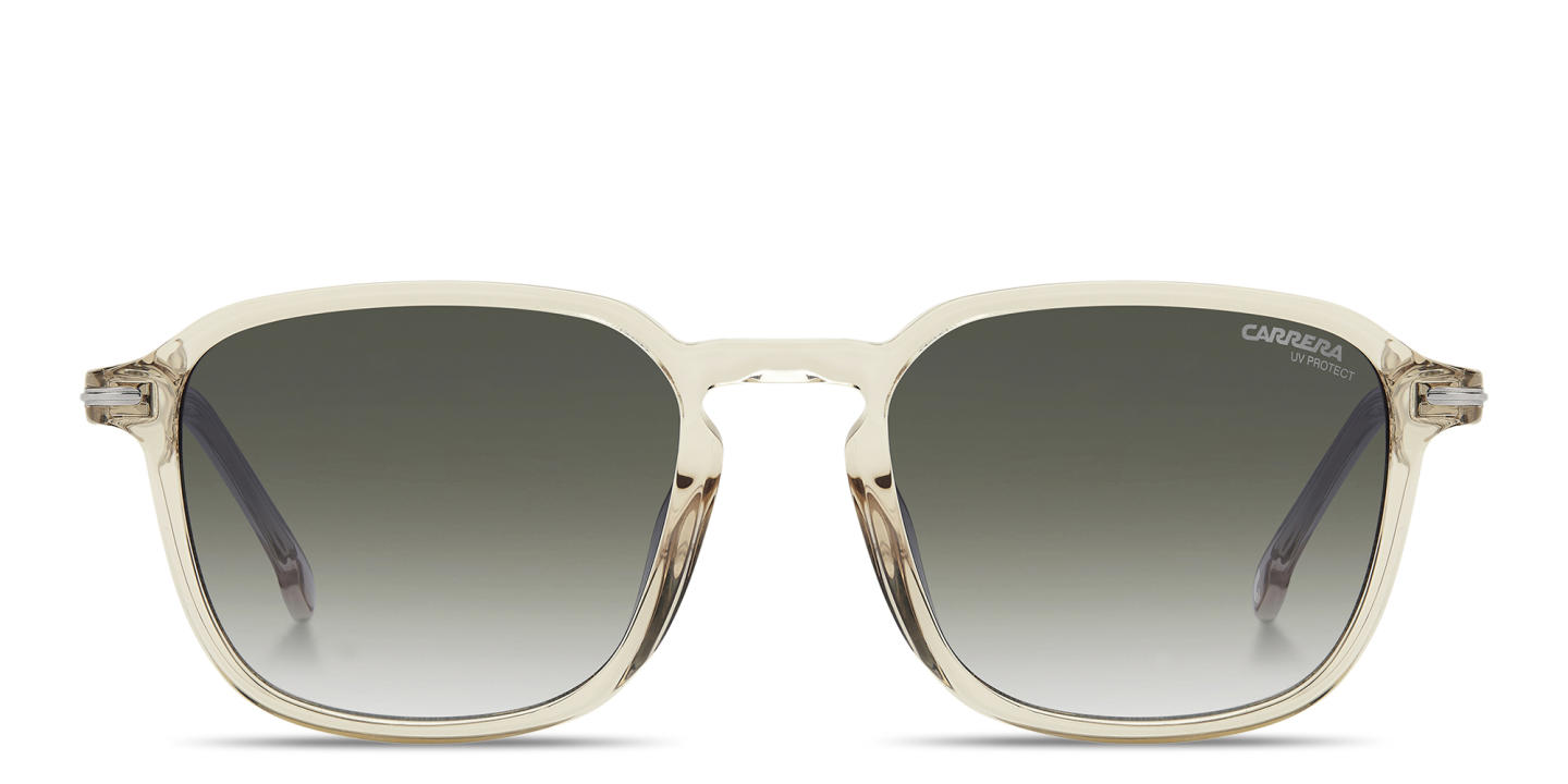 Carrera Logo Lettering Unisex Square Sunglasses in Beige – Product Photo 0