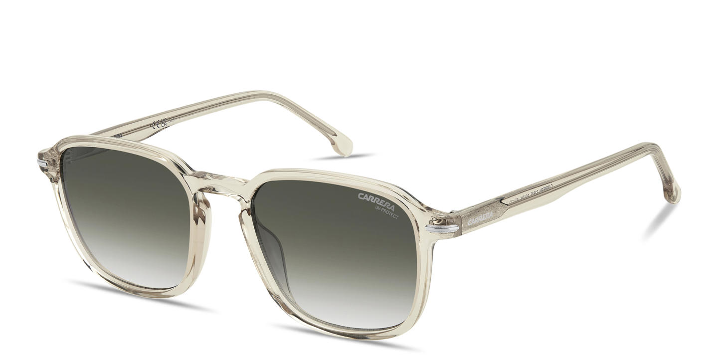 Shop Carrera Logo Lettering Unisex Square Sunglasses in Beige online.