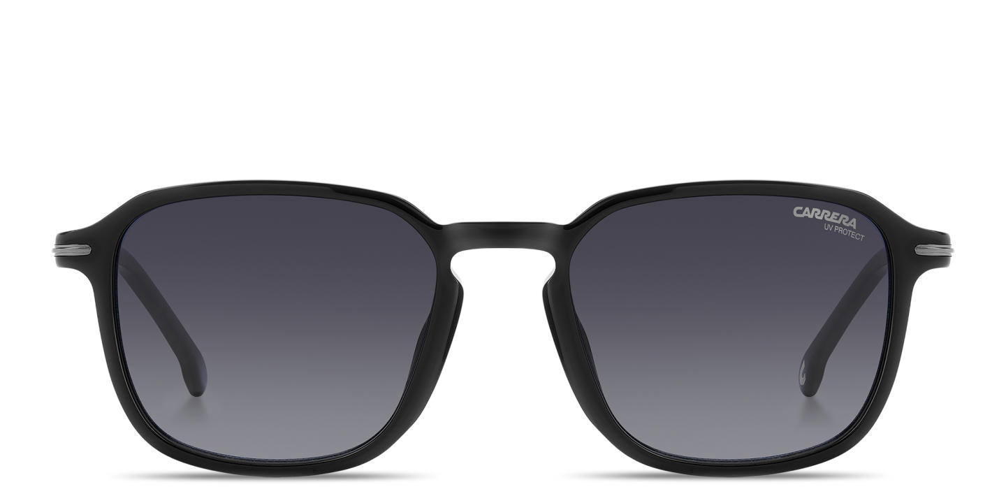 Shop Carrera Logo Lettering Unisex Square Sunglasses in Black online.