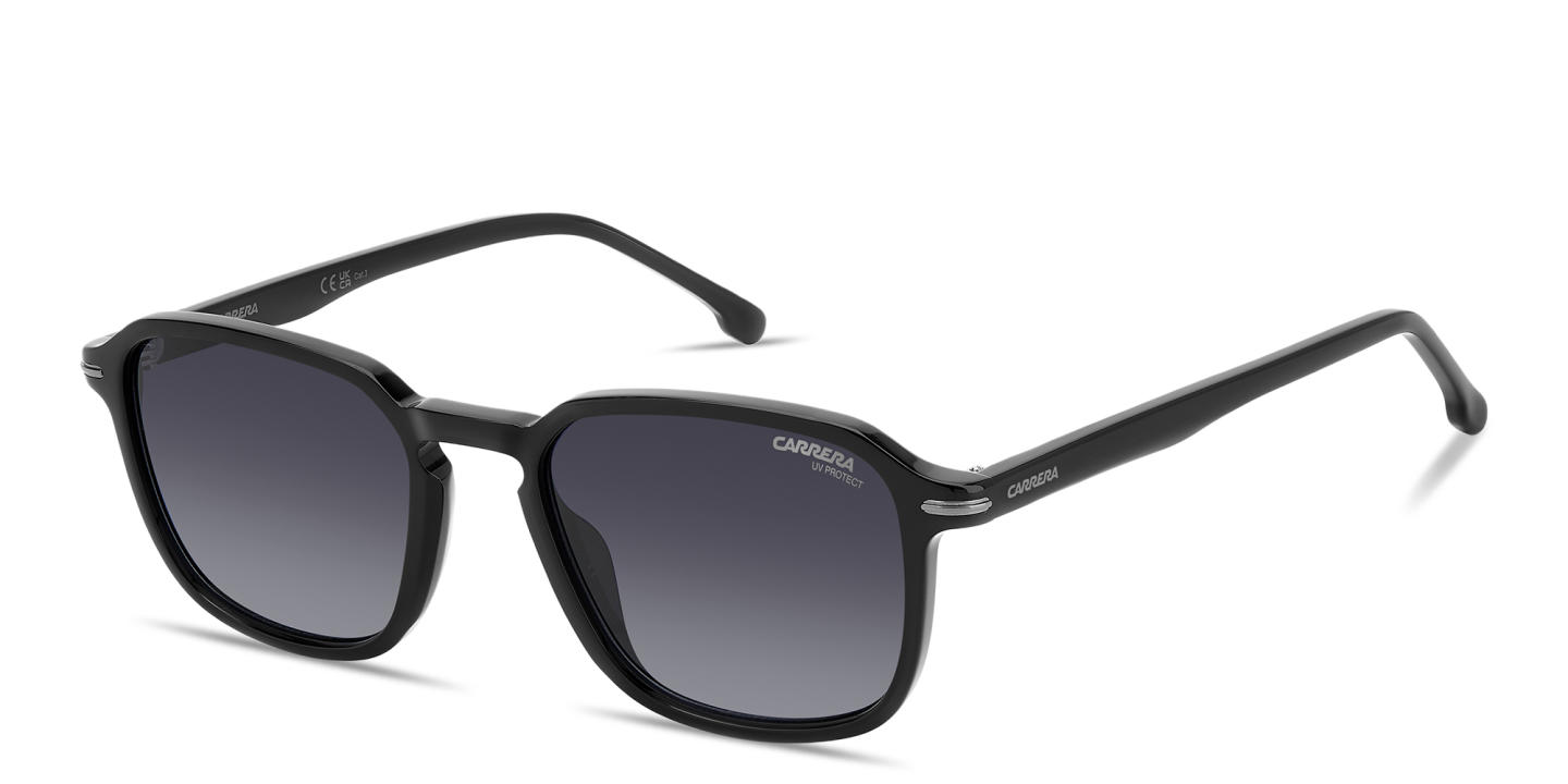 Shop Carrera Logo Lettering Unisex Square Sunglasses in Black online.