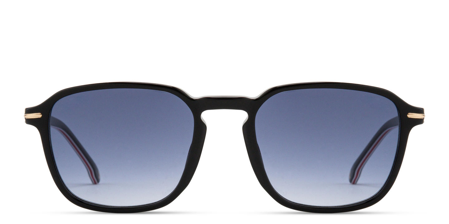 Shop Carrera Logo Lettering Unisex Square Sunglasses in Black online.